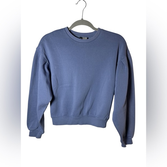 H&M Divided Blue Crewneck Sweatshirt Pullover Size Small - Picture 1 of 4